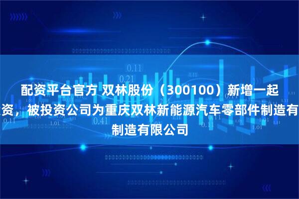 配资平台官方 双林股份（300100）新增一起对外投资，被投资公司为重庆双林新能源汽车零部件制造有限公司